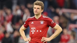 Muller reacts as Bayern Munich bow out
