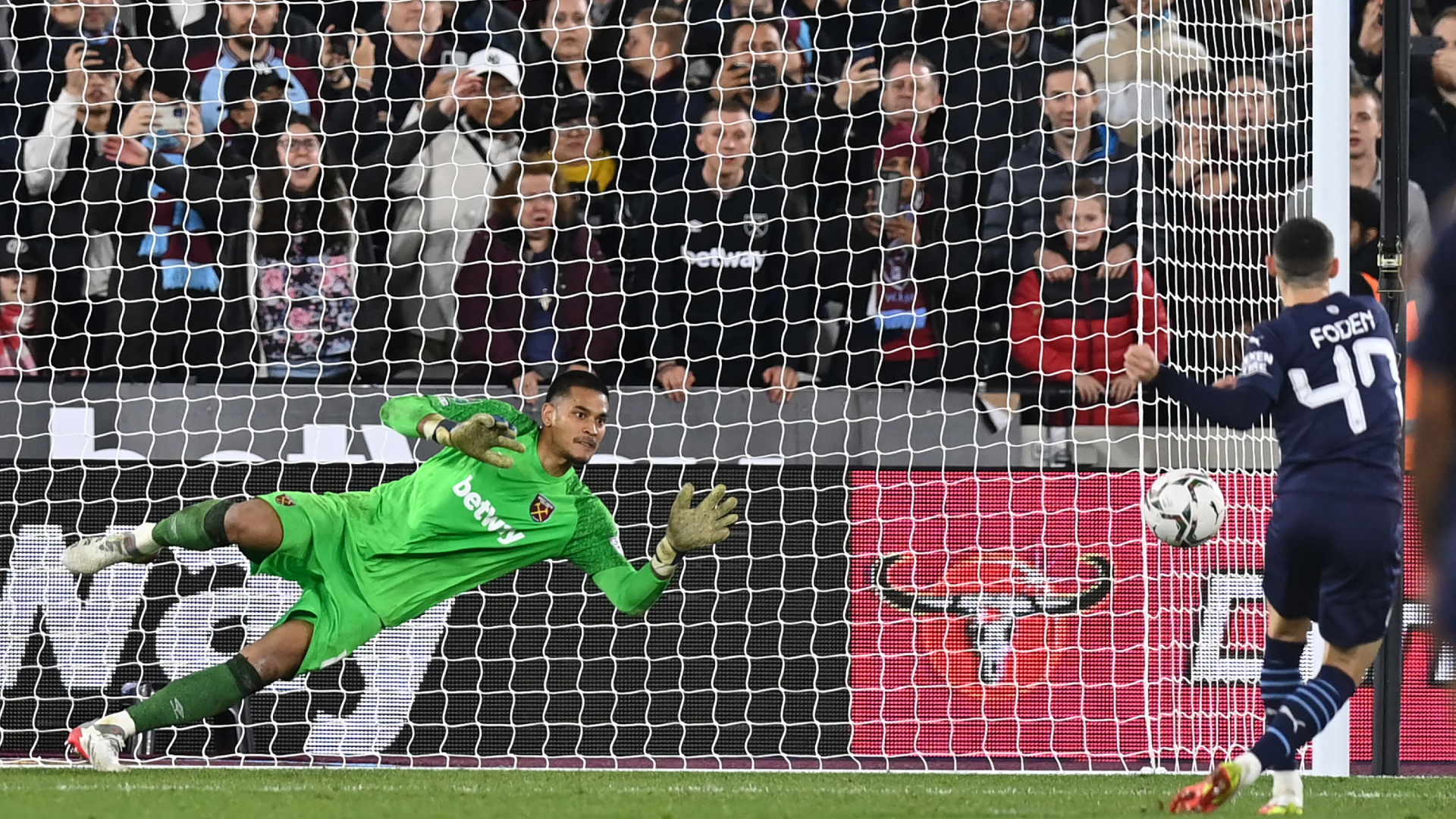 West Ham 0-0 Manchester City (5-3 on pens): Foden misses decisive spot-kick as holders are knocked out