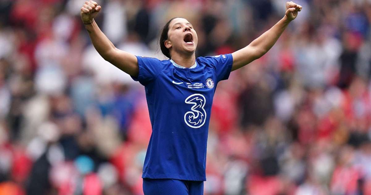 Sam Kerr strike seals third straight FA Cup for Chelsea