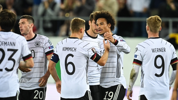 Leroy Sane scored Germany's second goal in Hansi Flick's first game in charge
