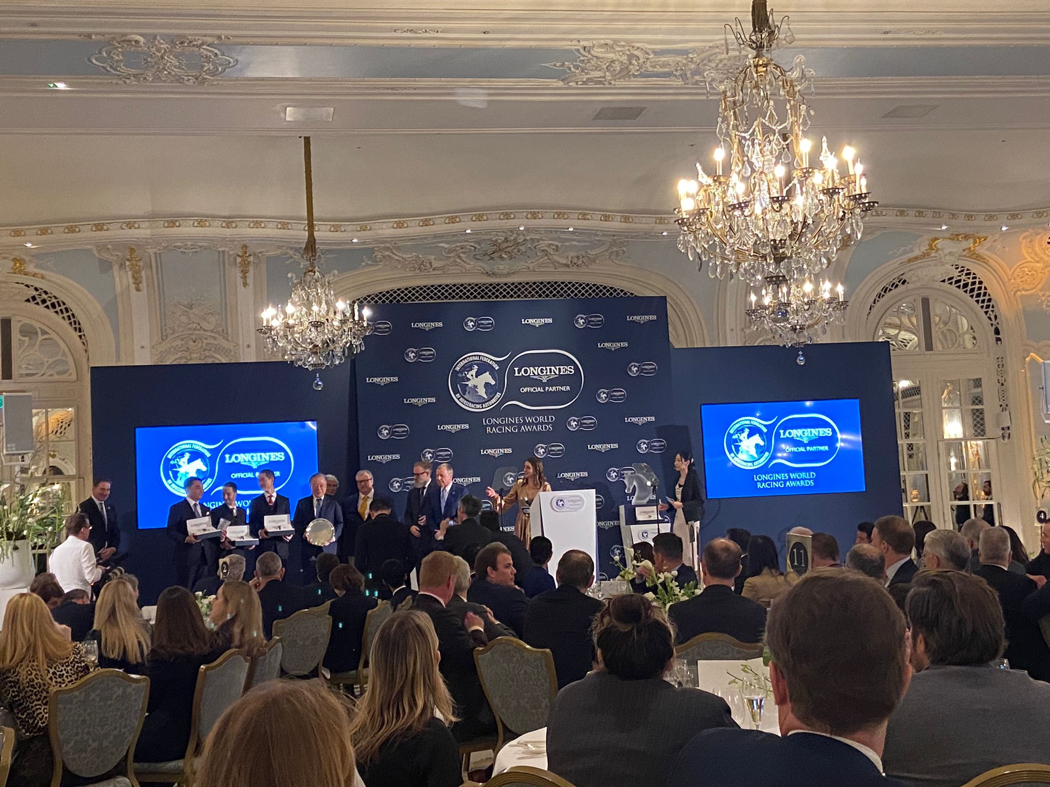 Team Equinox on stage in London