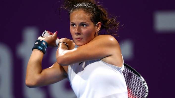 Former world number 10 Daria Kasatkina was dumped out in the first round of the Kremlin Cup