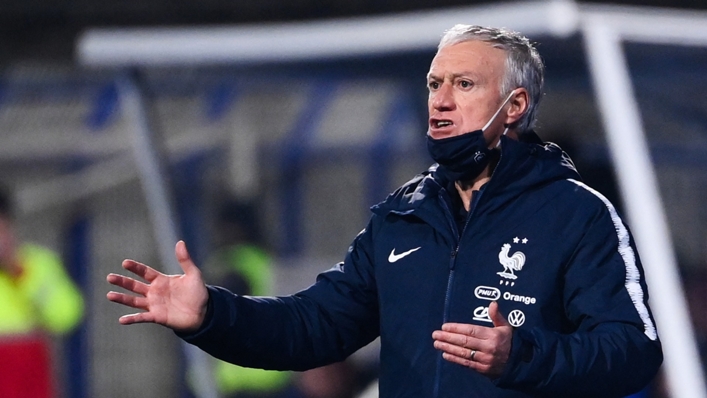 France coach Didier Deschamps during World Cup qualifying