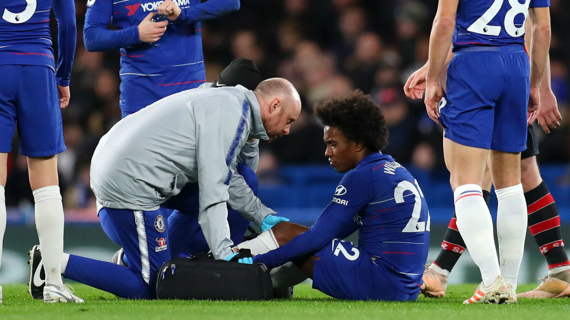 Image result for Willian injury Chelsea