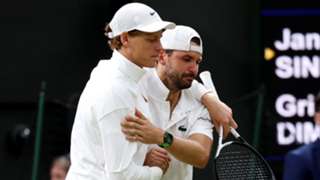Wimbledon: Dimitrov retirement sends Sinner through to last eight