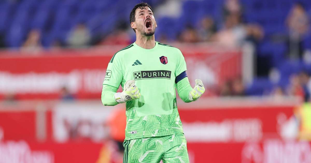 St. Louis City SC celebrates during win over New York Red Bulls