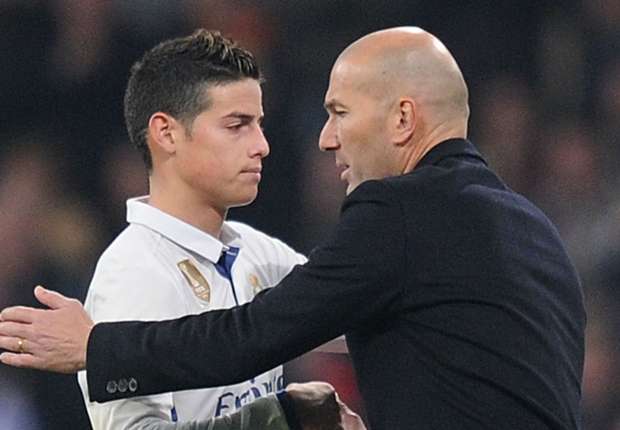Zidane dismisses James Real Madrid exit talk