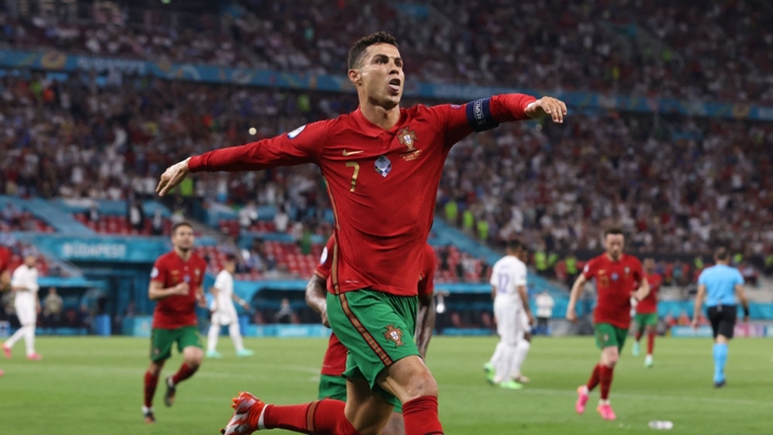 Cristiano Ronaldo equalled Ali Daei's all-time mark of 109 international goals