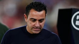 Xavi was sent off for Barcelona (Alvaro Medranda/AP)