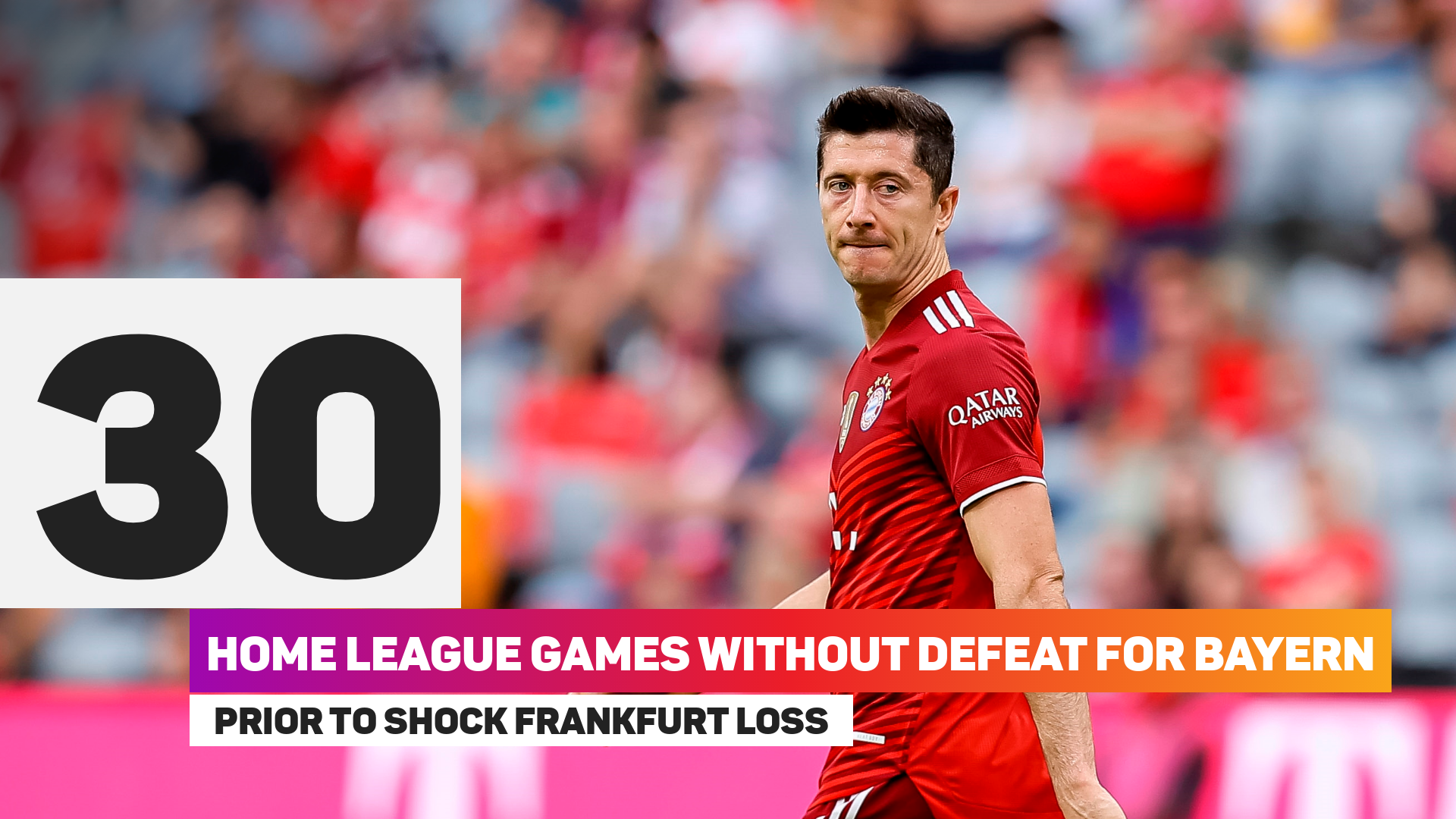 Bayern suffered a rare home loss against Frankfurt