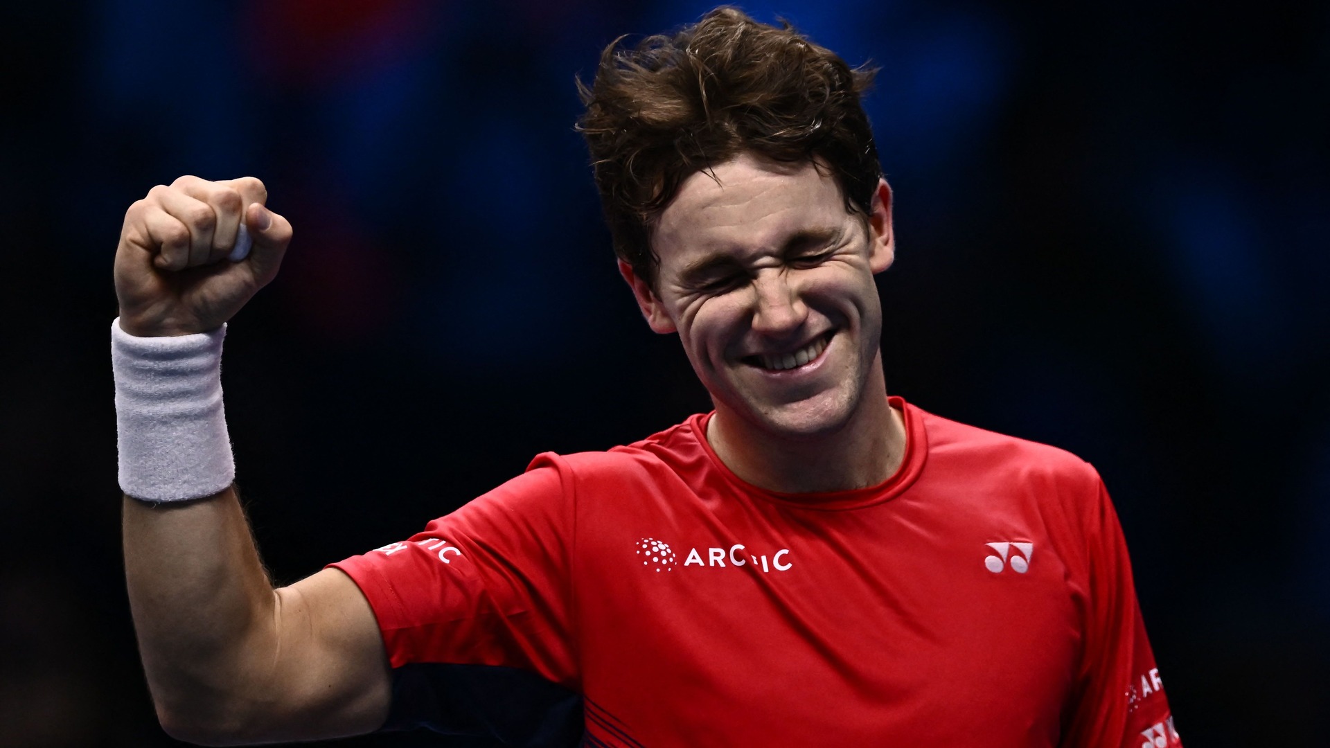 Casper Ruud won through to the ATP Finals title match