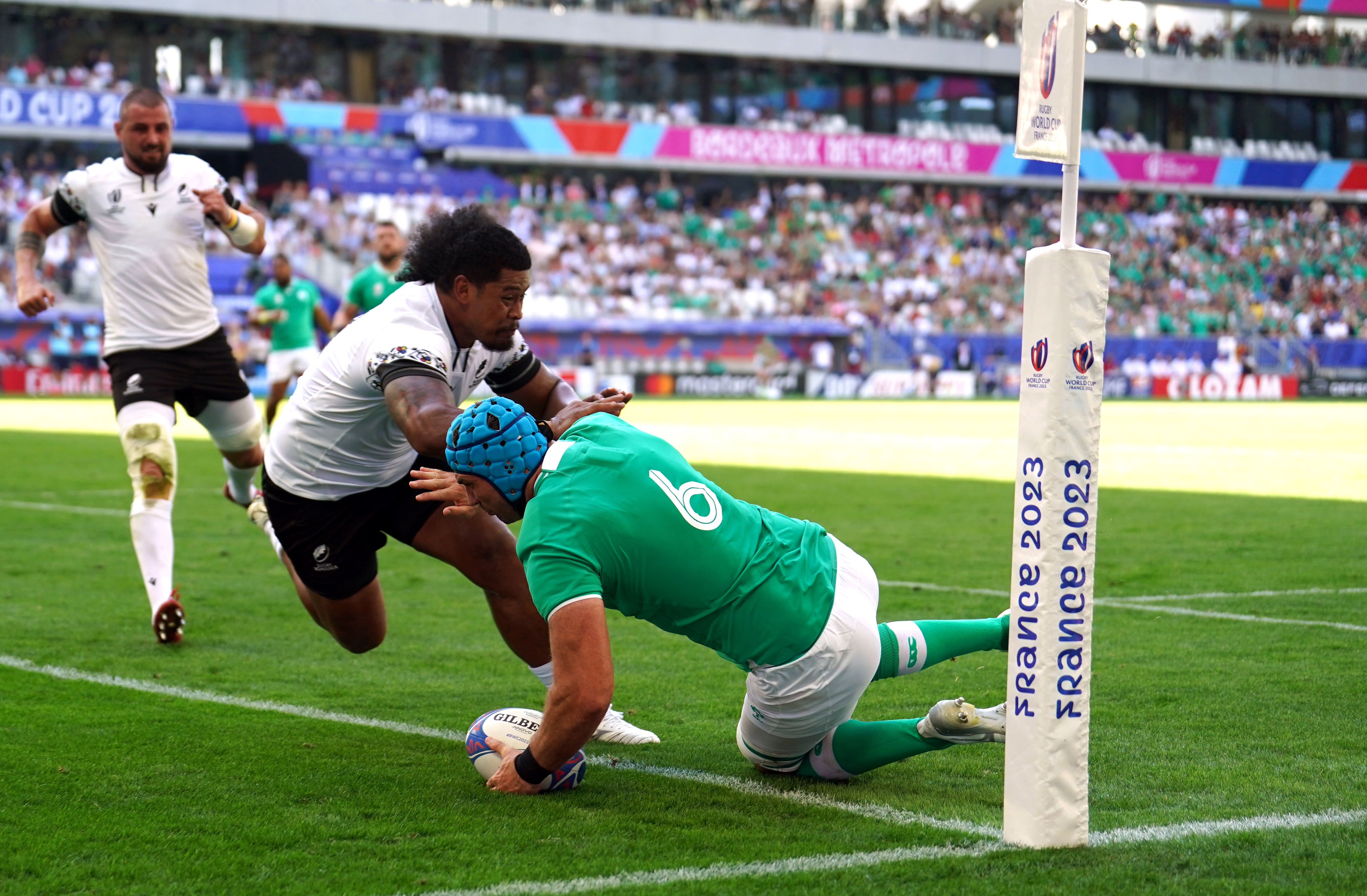 Tadhg Beirne scored two of Ireland's 12 tries against Romania