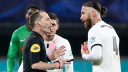 Ramos was sent off in only his third PSG appearance