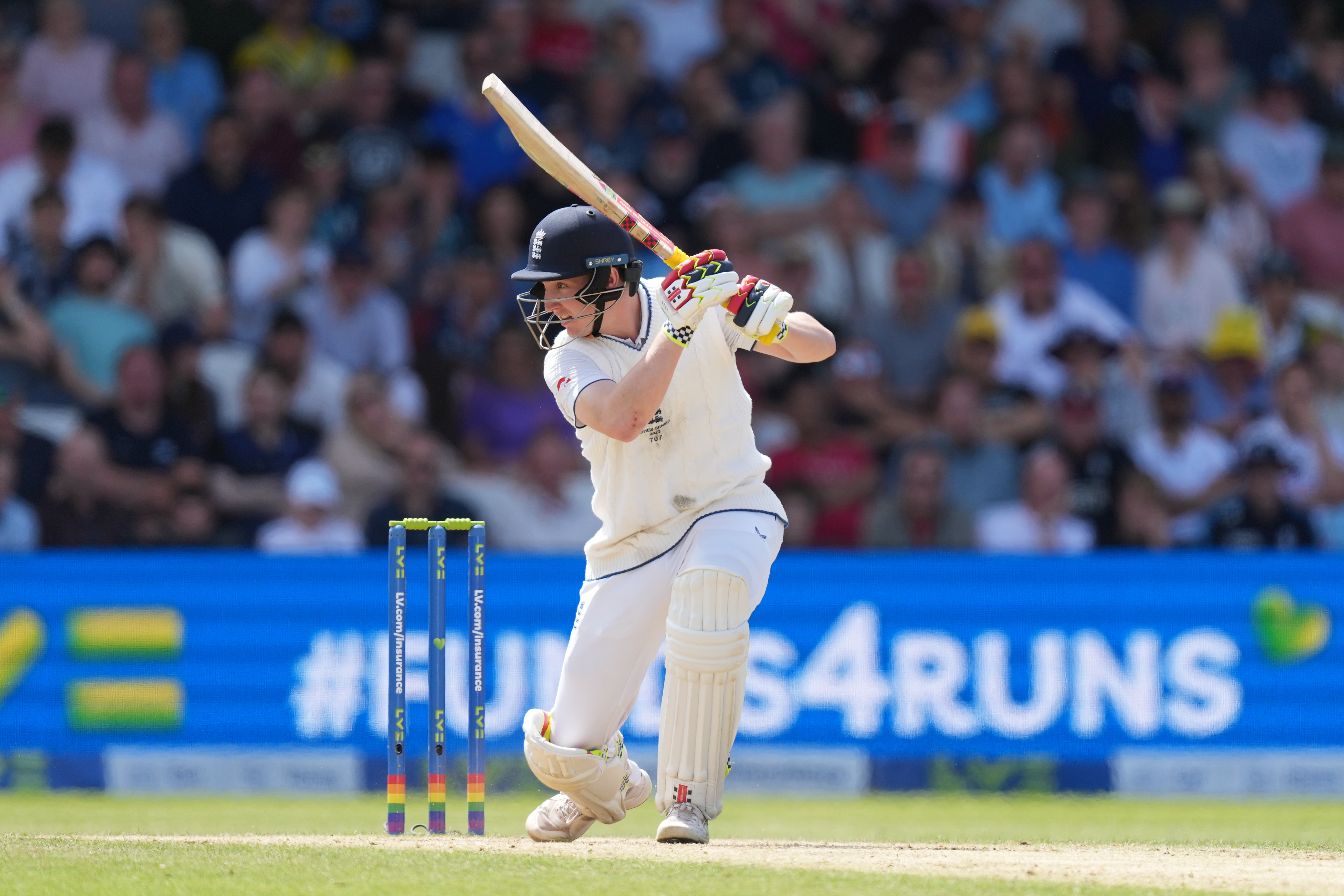 Harry Brook in action for England (Danny Lawson/PA)