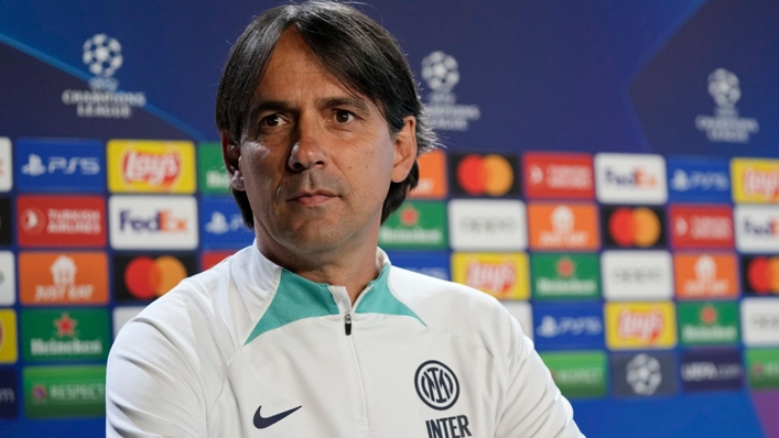 Inter Milan’s head coach Simone Inzaghi insists he does not fear Manchester City (Antonio Calanni/AP)