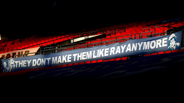 Chelsea fans' Ray Wilkins banner on display at Wembley