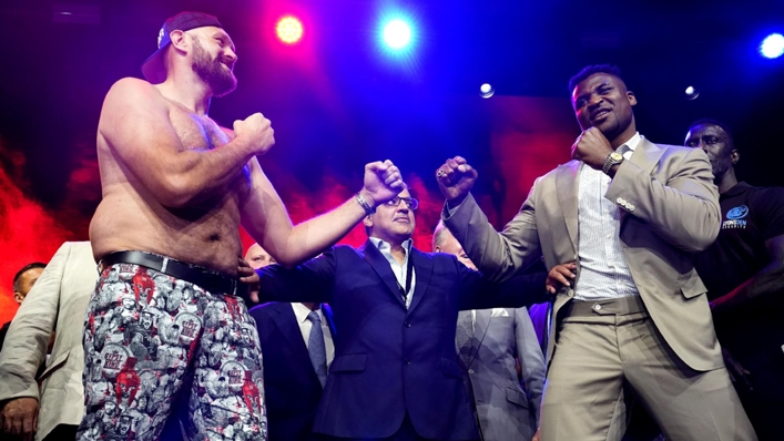 Tyson Fury and Francis Ngannou will fight in October (James Manning/PA)