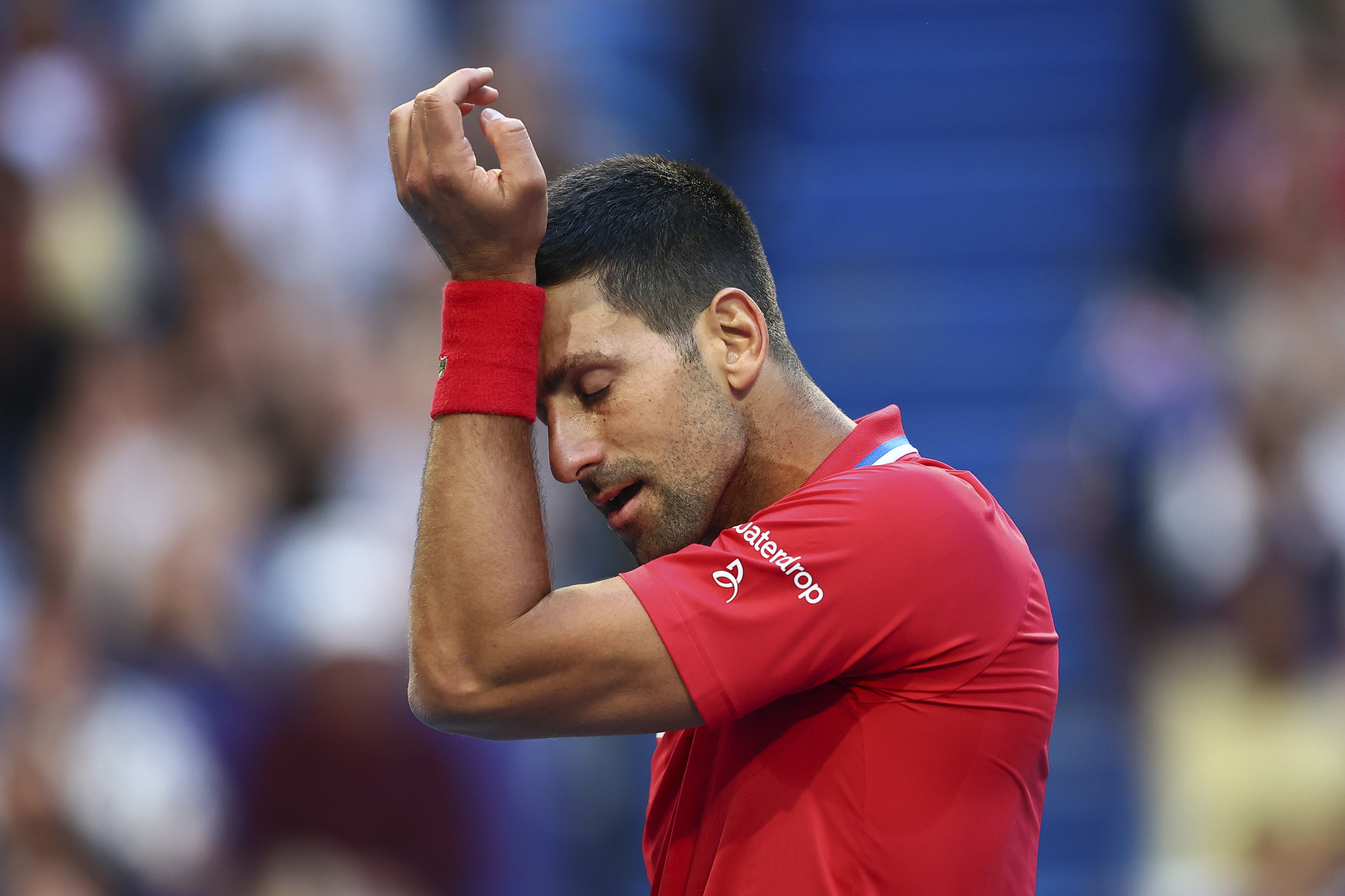 Djokovic was hindered by a wrist injury in his 6-4 6-4 defeat to Alex de Minaur in Perth