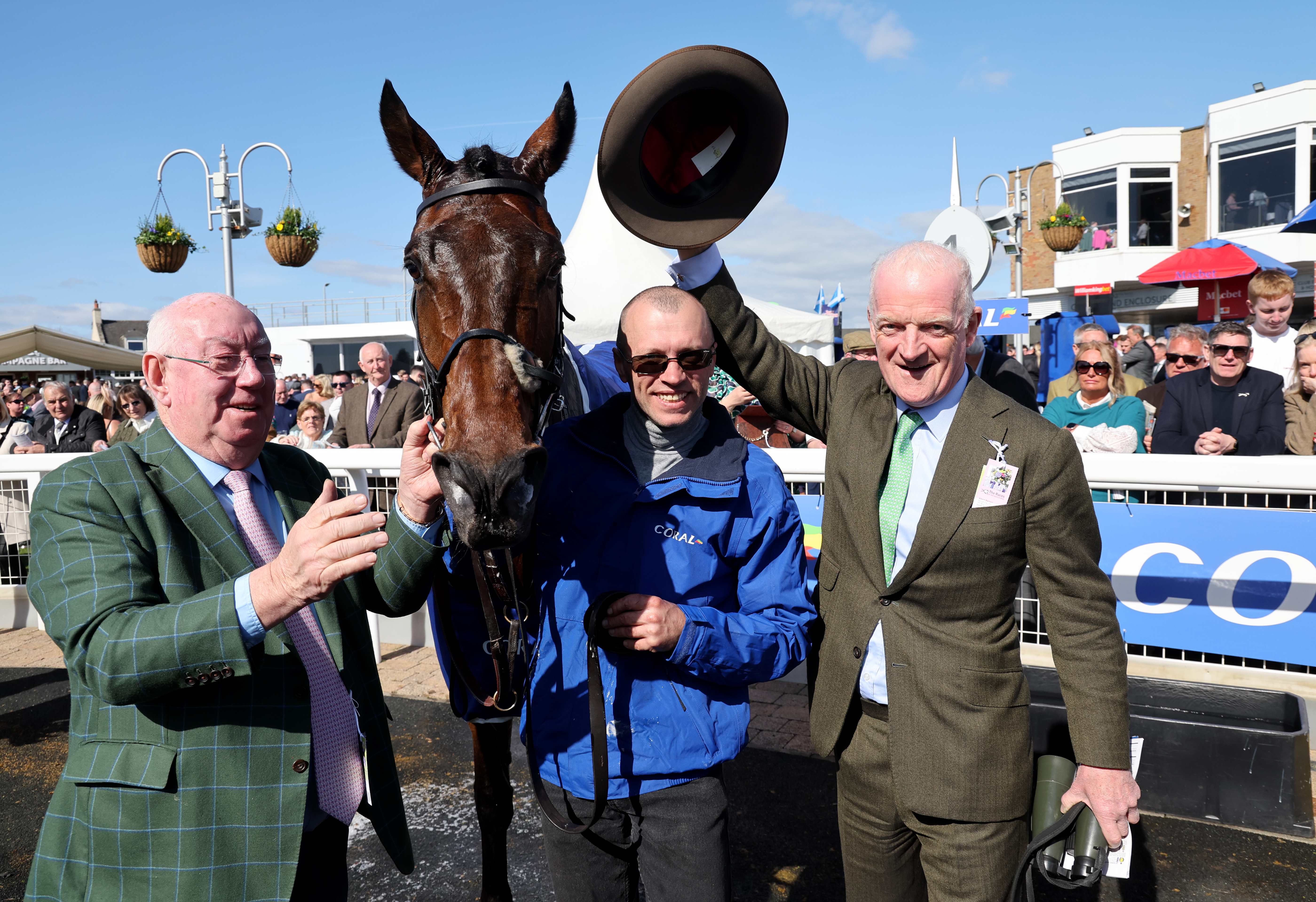 Macdermott's win at Ayr put Mullins (right) in the driving seat