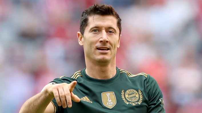 Robert Lewandowski led the way for goals in Europe's top five leagues last season