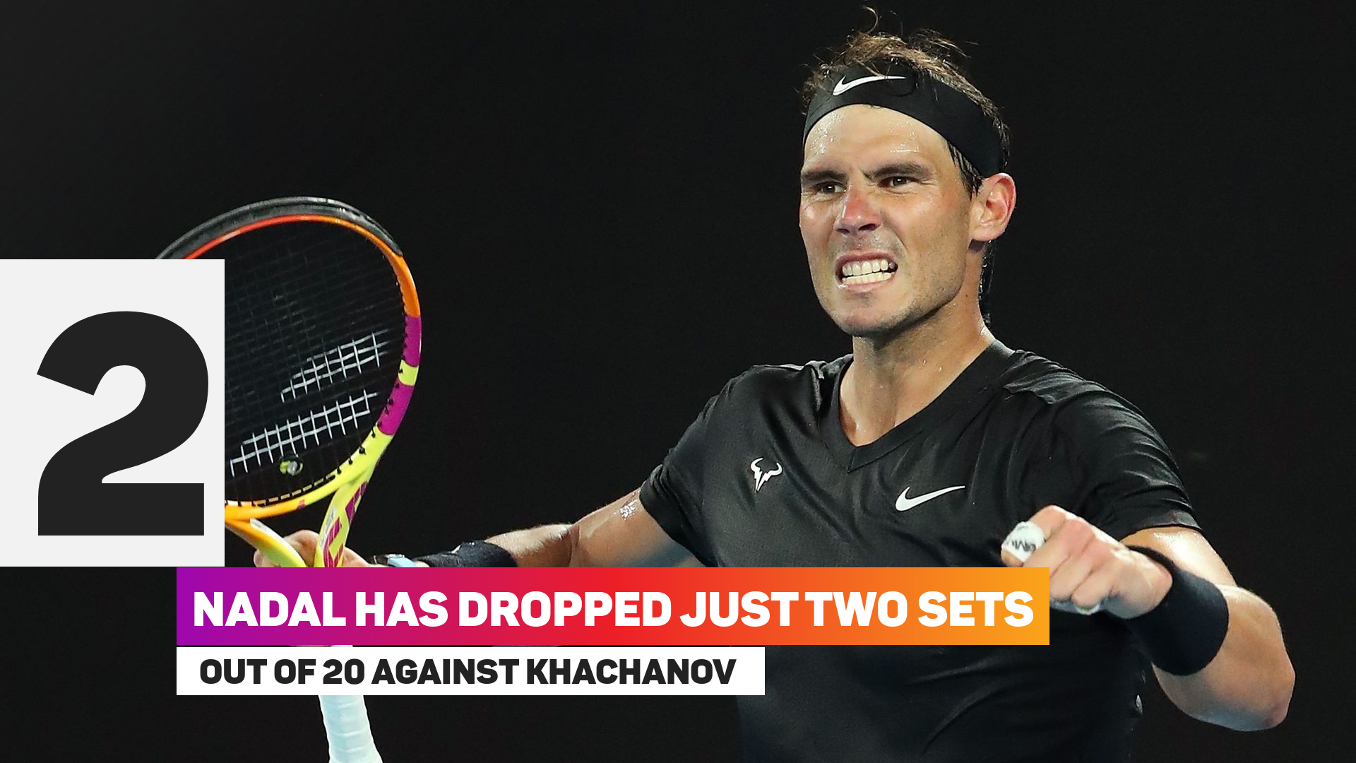 Rafael Nadal's head-to-head record with Karen Khachanov