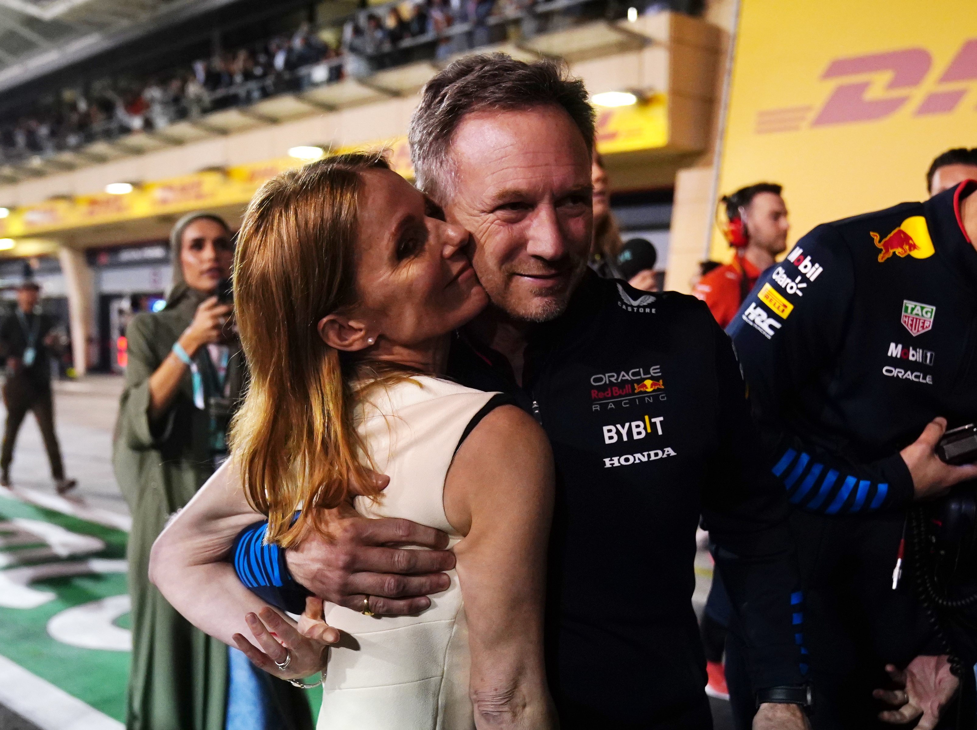 Christian Horner and Geri Horner