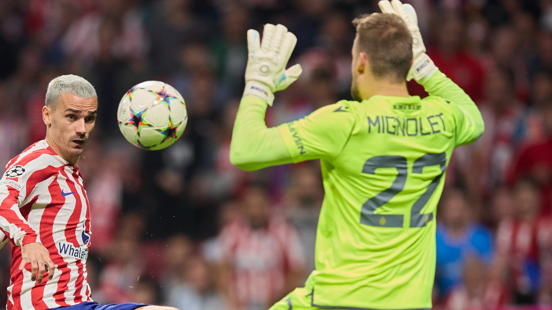 Simon Mignolet played a key role for Club Brugge on Wednesday