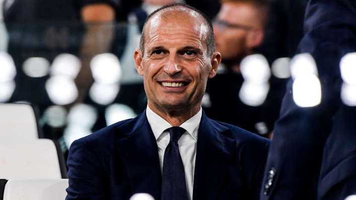 Head coach of Juventus Massimiliano Allegri looks on prior to the UEFA Champions League group H match between Juventus and Chelsea FC at Allianz Stadium