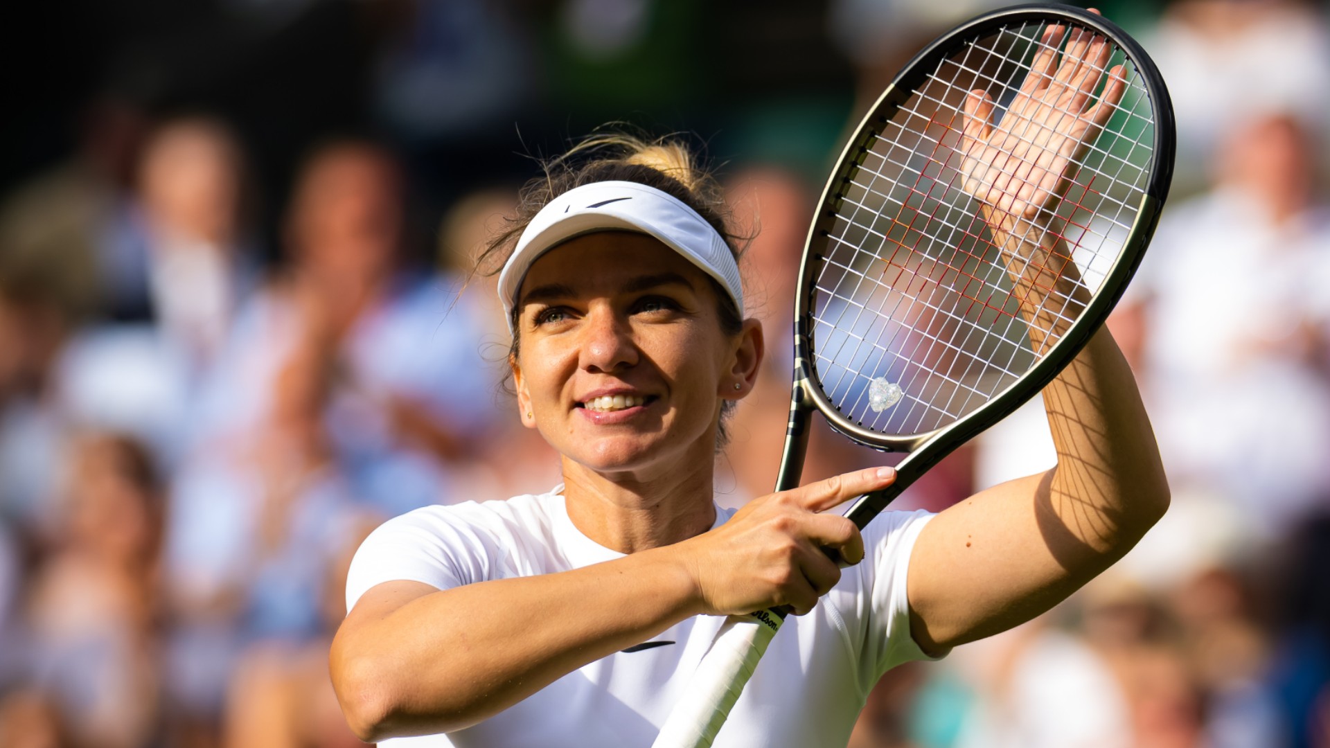 Simona Halep was back at Centre Court on Monday