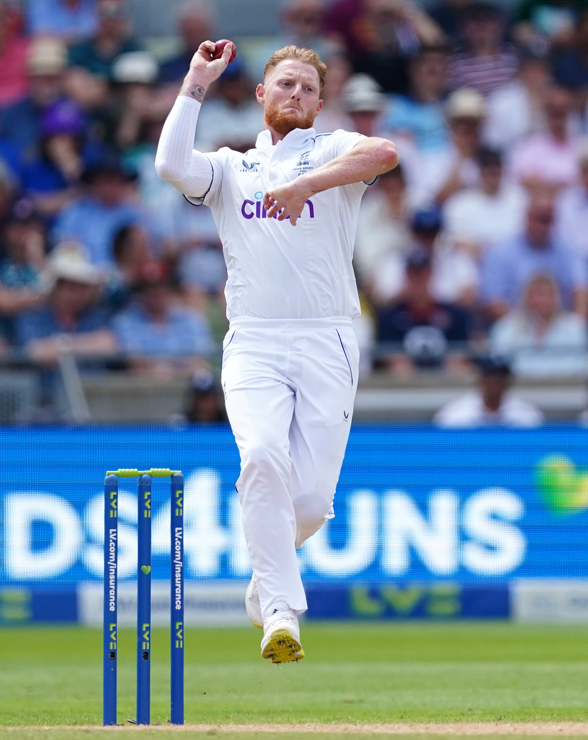 Ben Stokes is hoping to be bowling again by the summer.