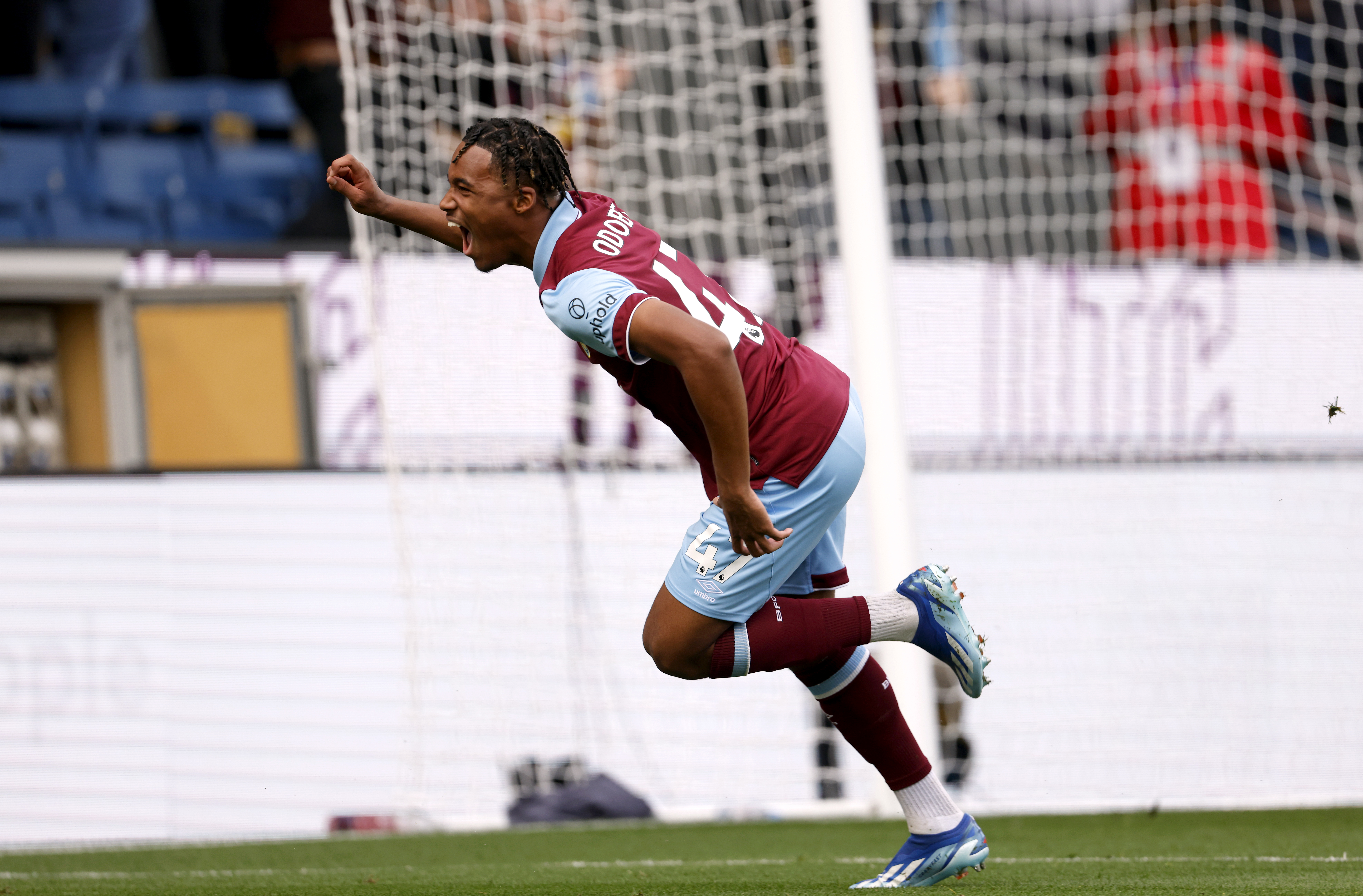 Wilson Odobert celebrates the opening goal