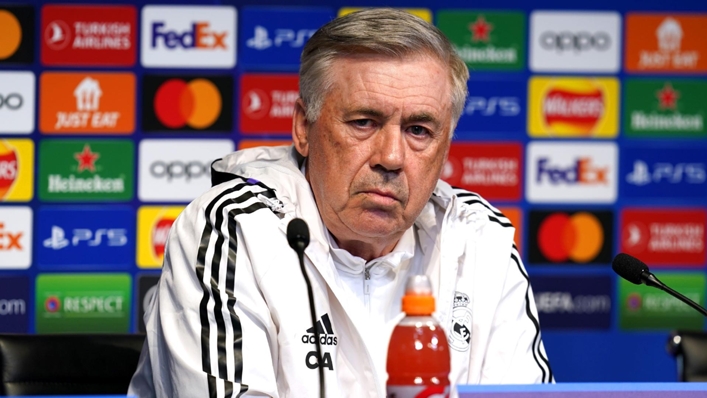 Carlo Ancelotti's Real Madrid again face City in the Champions League.