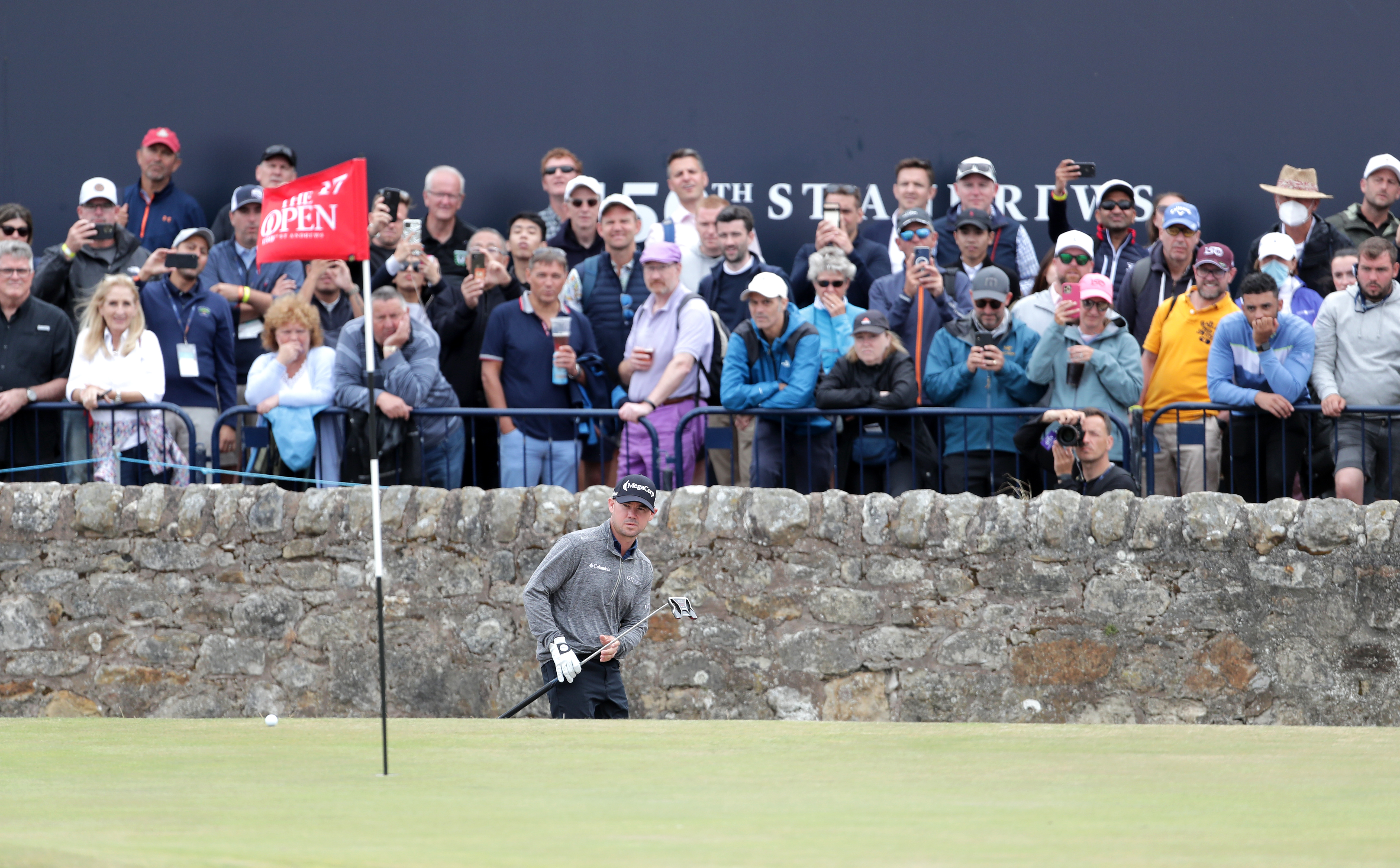 USA’s Brian Harman on the 17th at St Andrews