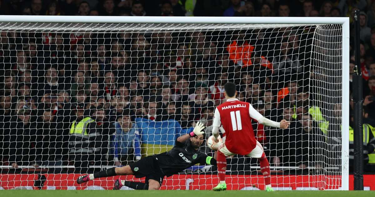 Arsenal 1-1 Sporting CP (3-3 agg, 3-5 pens): Martinelli penalty heartache  ends Gunners' Europa League hopes