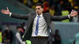 Uruguay boss Diego Alonso was frustrated after his side's early World Cup exit