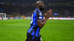 Romelu Lukaku celebrates Inter's win over Porto
