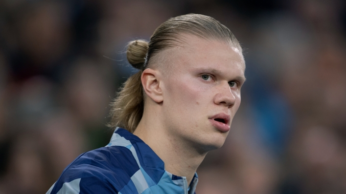 Erling Haaland was unavailable for Manchester City against Liverpool