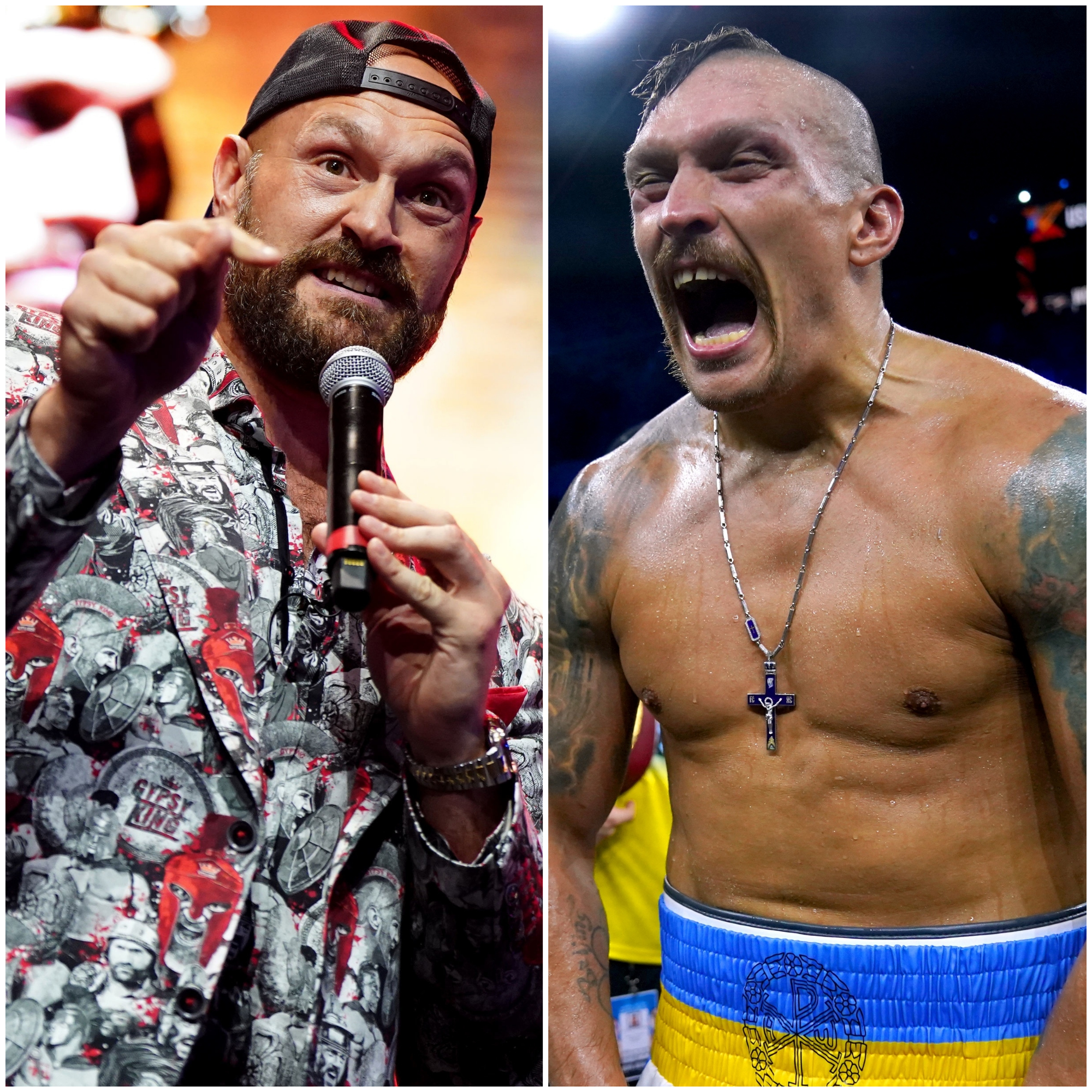 Tyson Fury and Oleksandr Usyk
