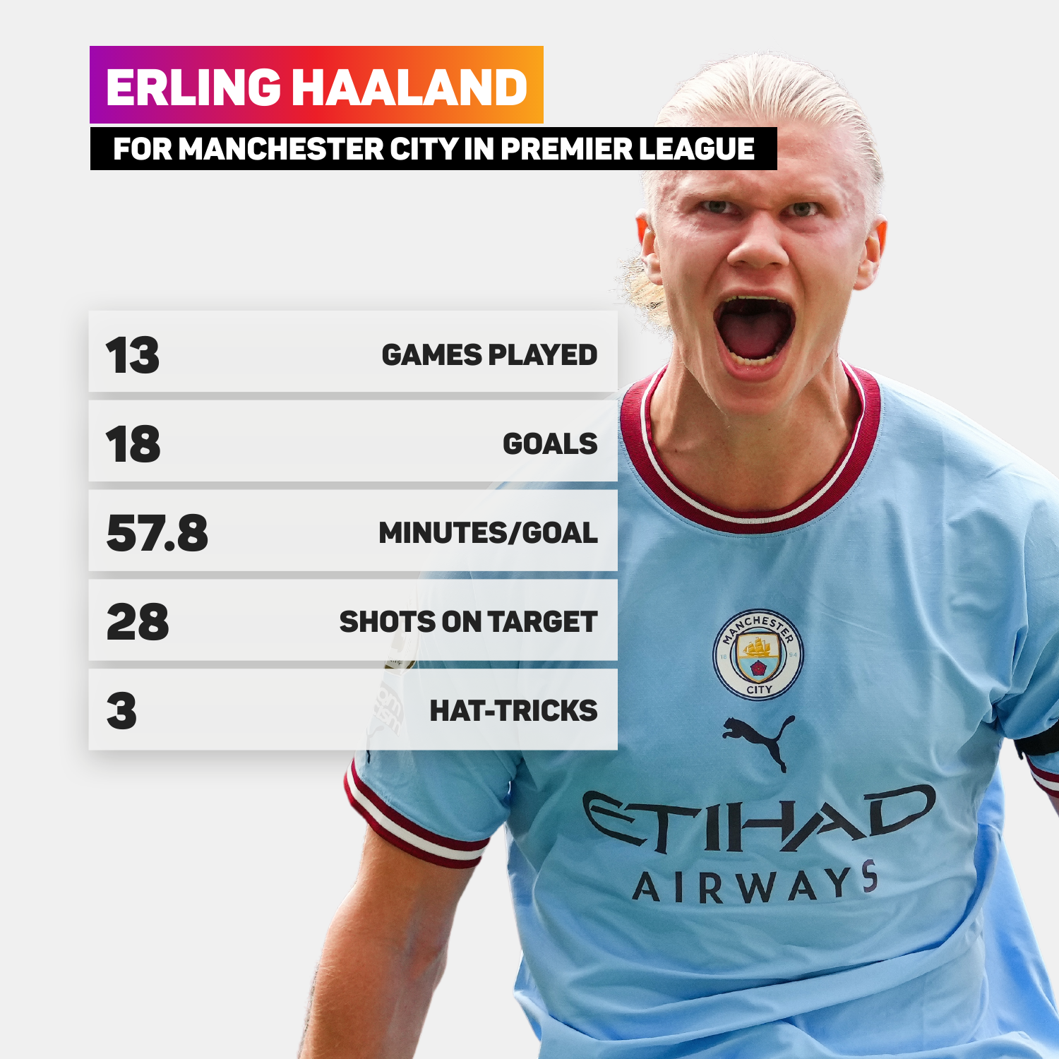 Erling Haaland has been almost unstoppable this season