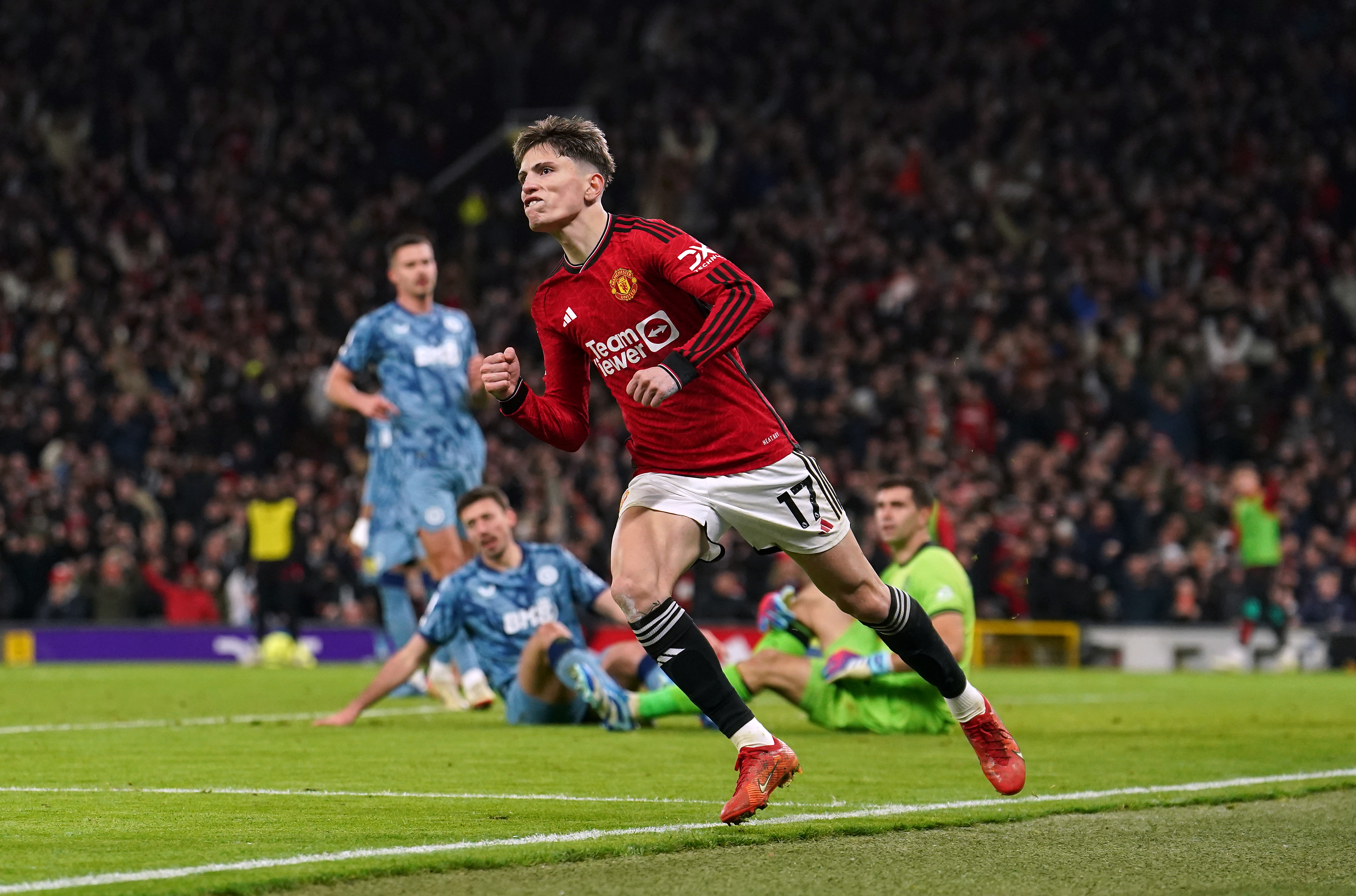 Alejandro Garnacho's brace brought Manchester United level