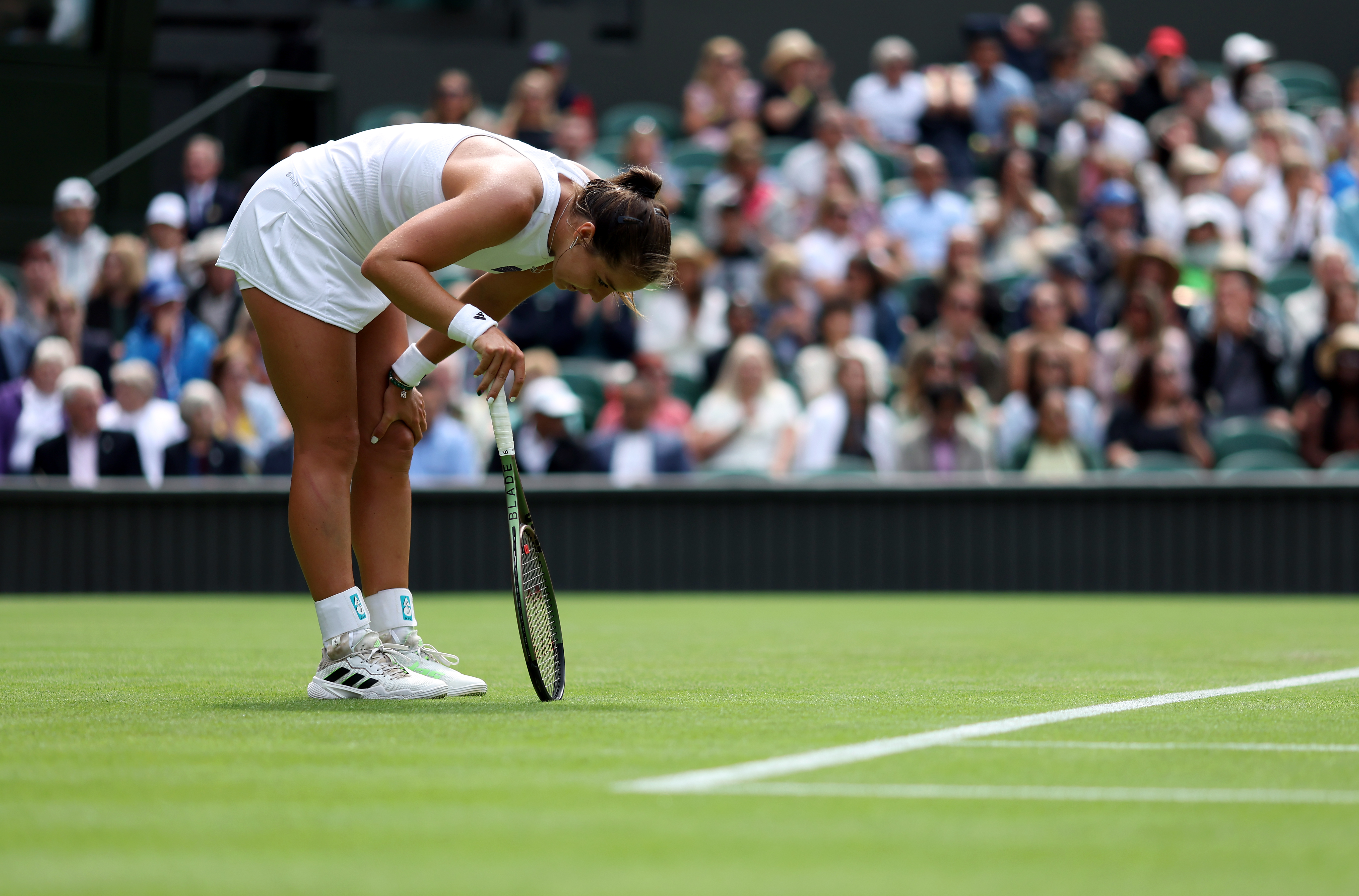 Jodie Burrage struggled against Daria Kasatkina