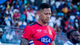 Israel Folau was injured on his return to Test rugby