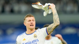 Toni Kroos celebrates after Real Madrid's incredible win over Manchester City