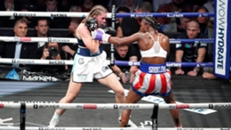 Claressa Shields (R) and Savannah Marshall (L) faced off in 2022