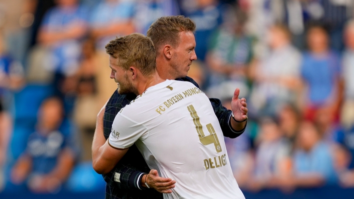 Matthijs de Ligt (r) was surprised by Julian Nagelsmann's sacking