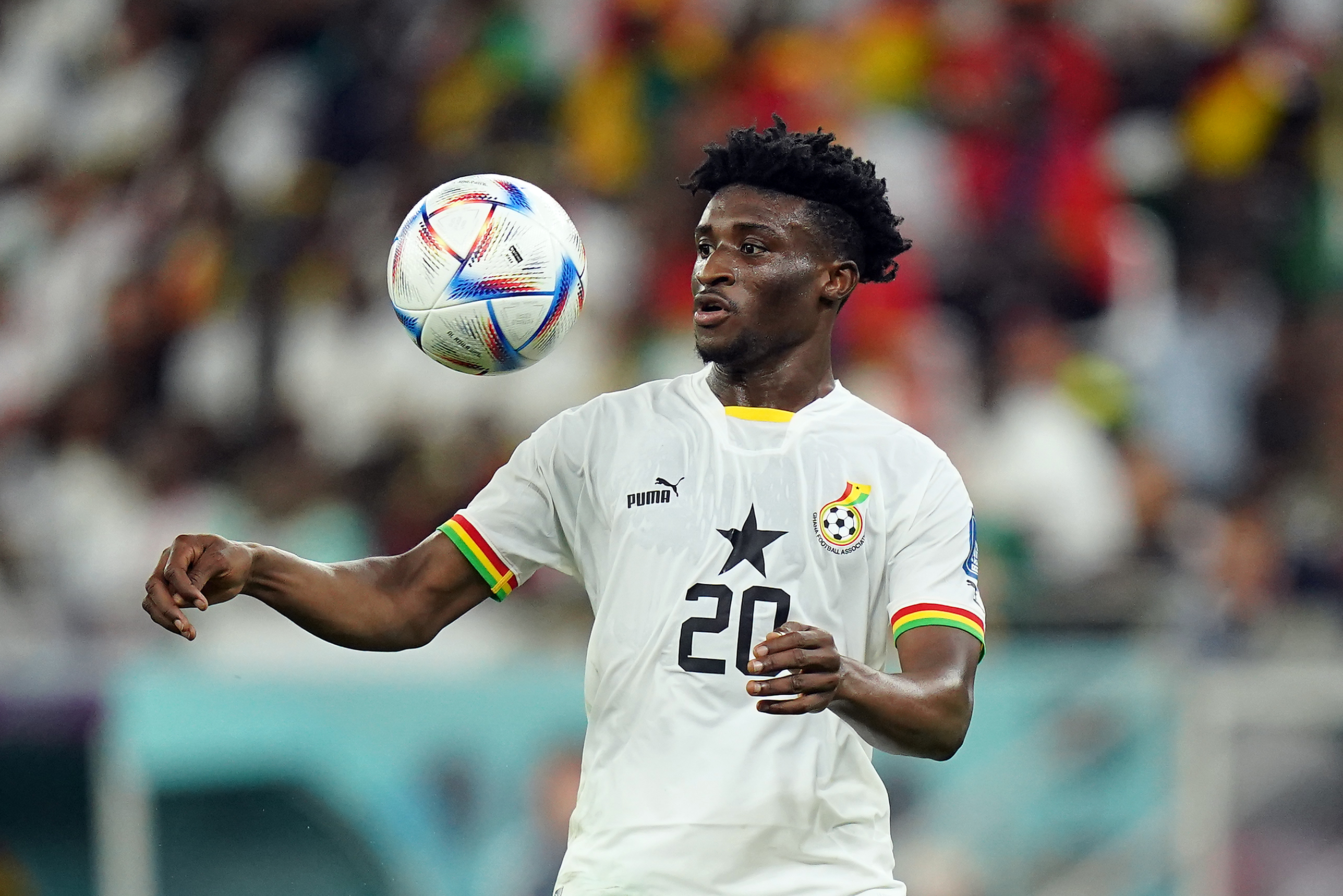 Mohammed Kudus in action for Ghana