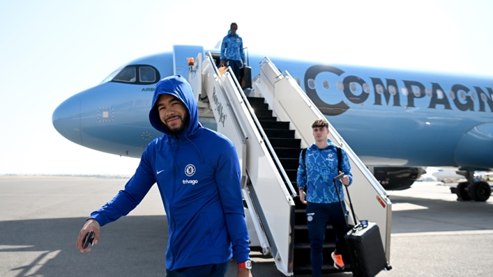 Reece James arrives in Abu Dhabi ahead of Chelsea's mid-season training camp