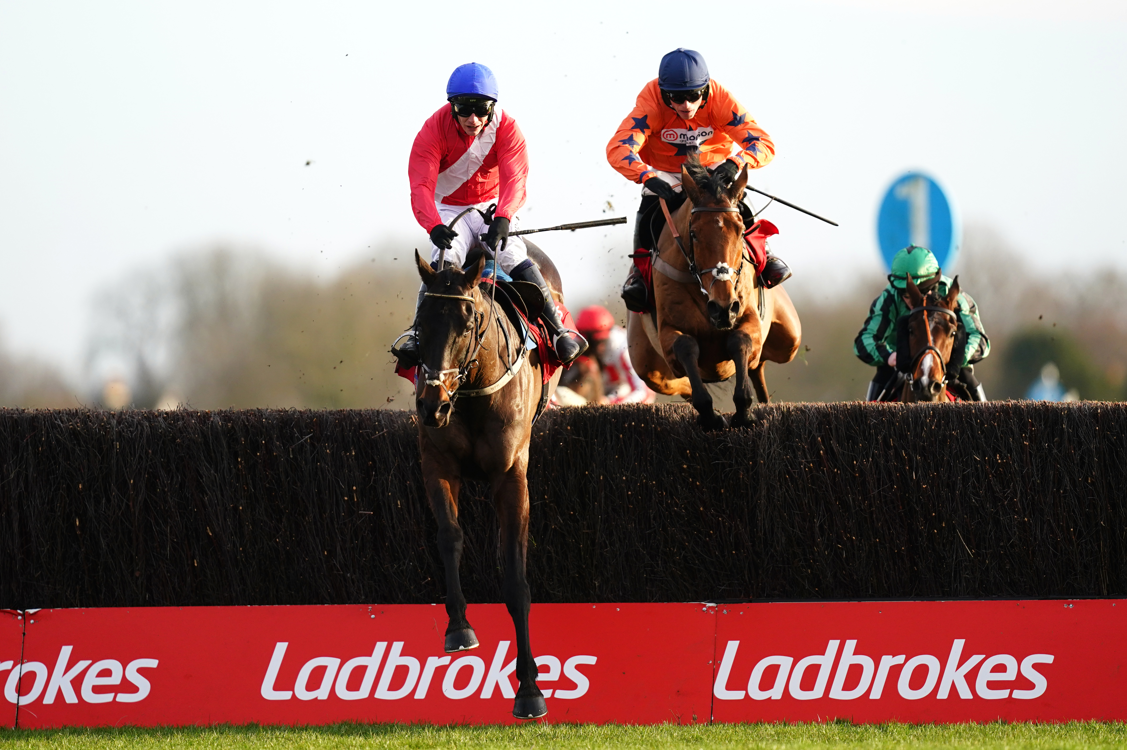 Allaho (left) during the King George VI Chase at Kempton