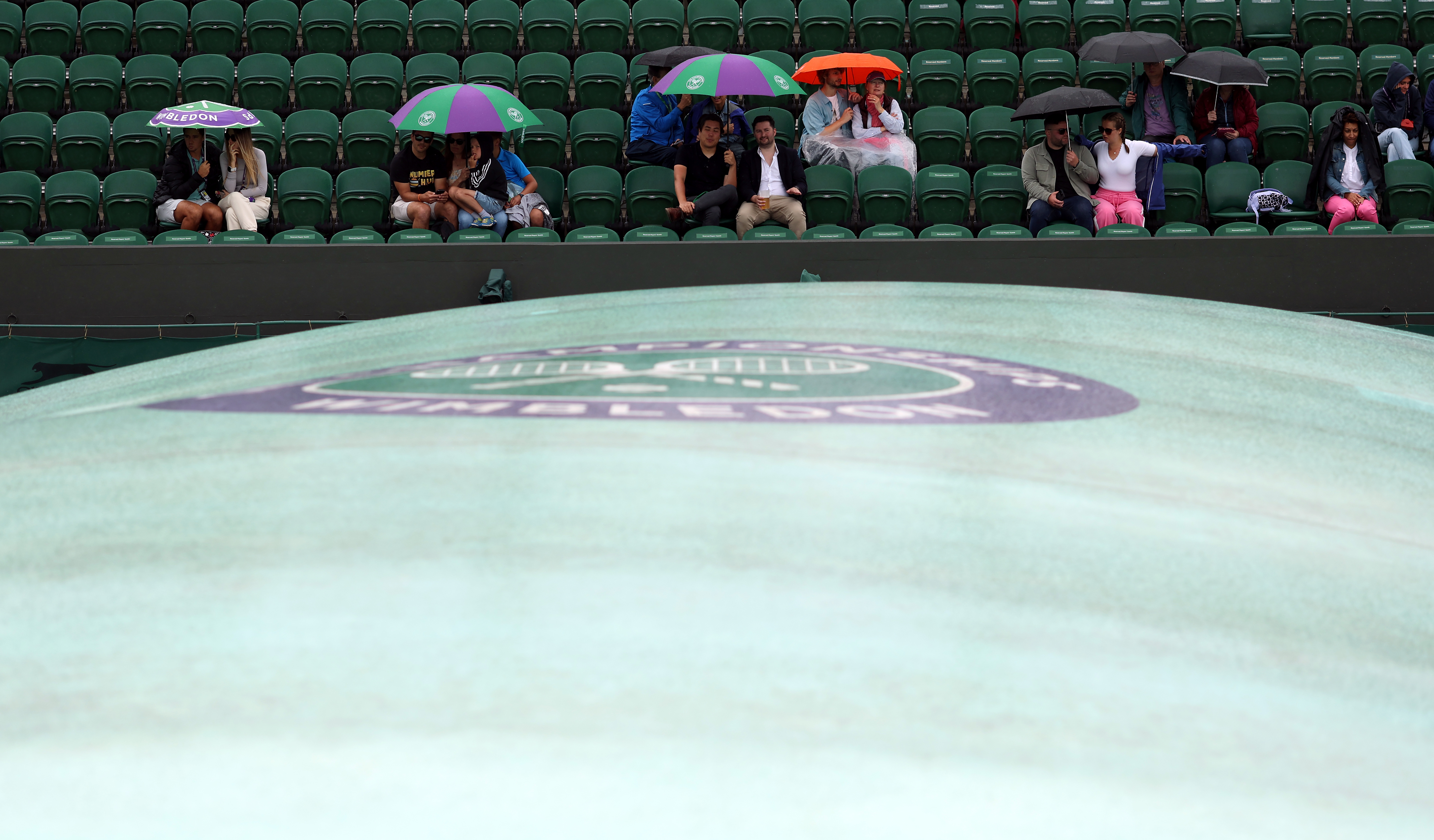 It has been more than 24 hours since play stopped on the outside courts