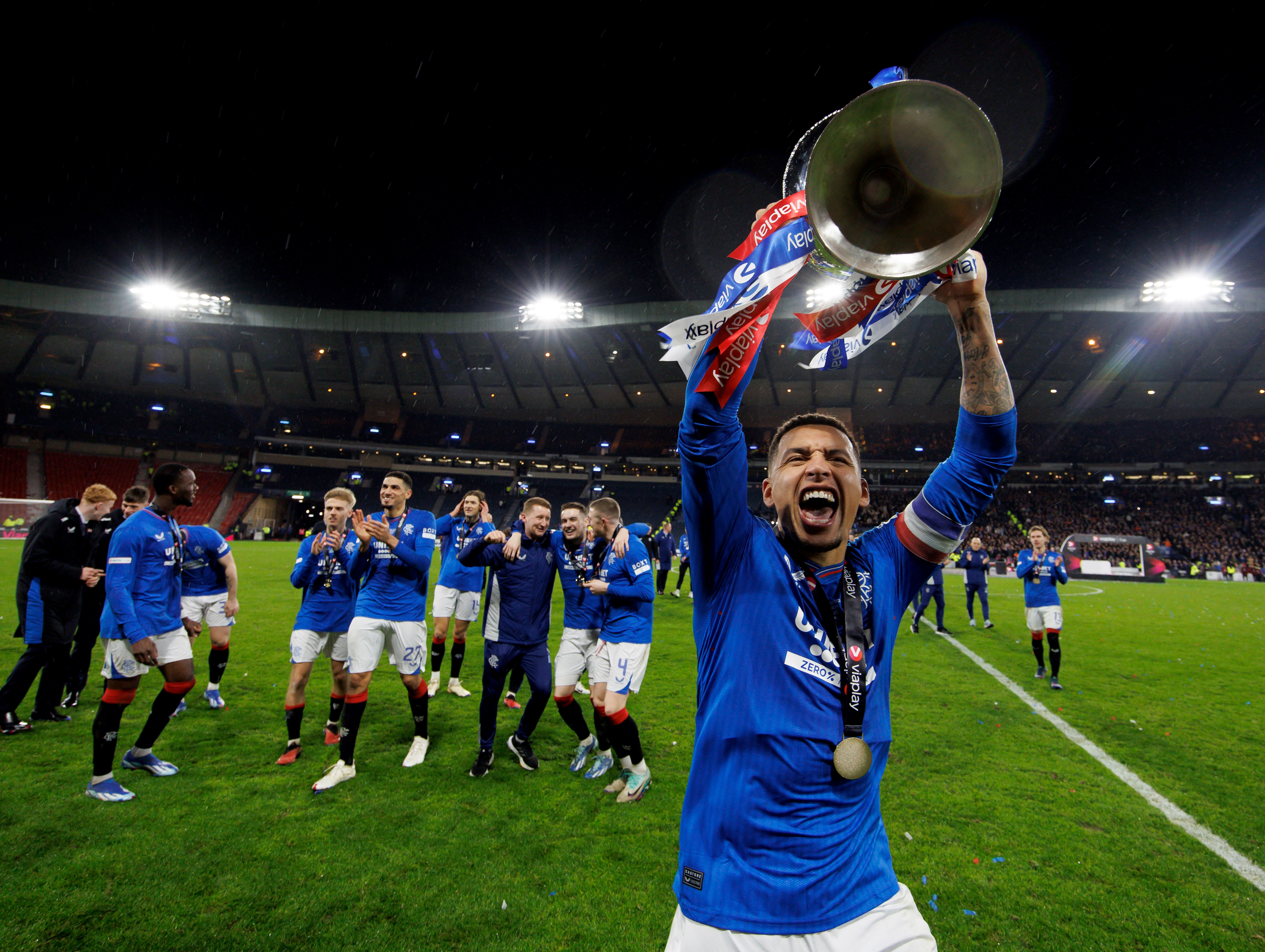 Rangers won the Viaplay Cup with victory over Aberdeen (Willie Vass/PA)